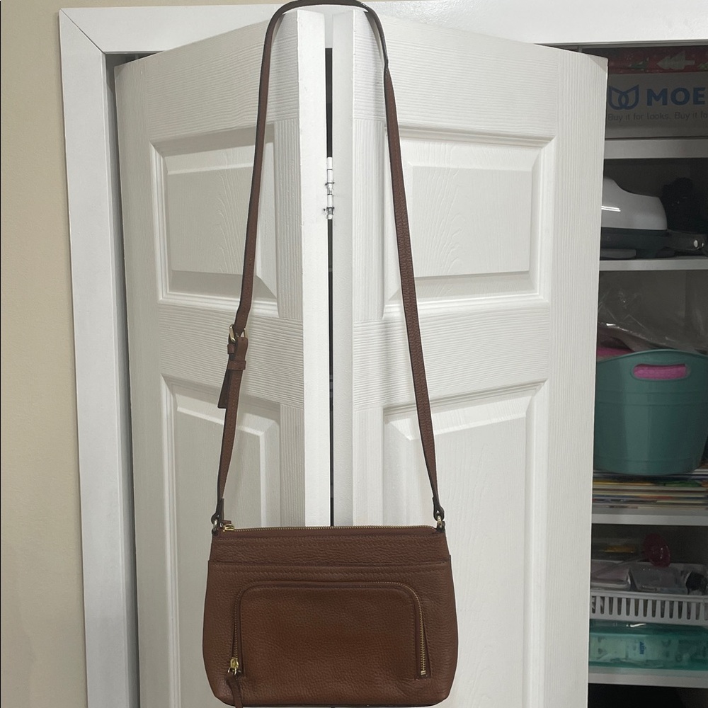 Nordstrom Elegant Brown Leather Shoulder Bag